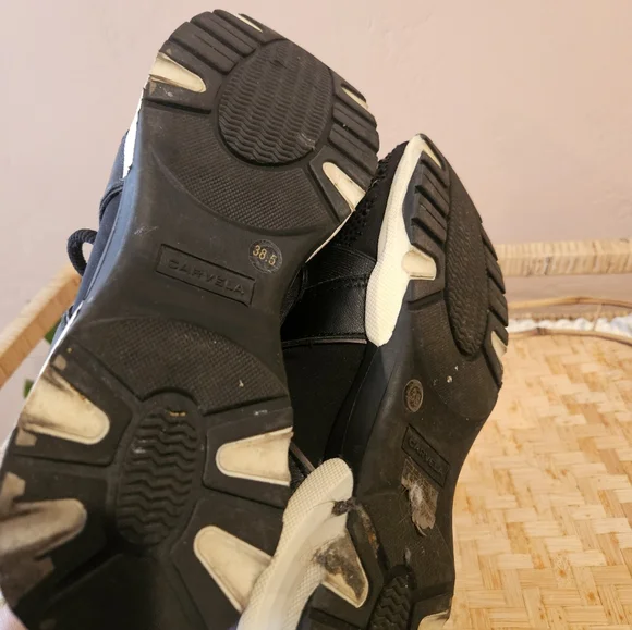 Carvela Lament Blingy Black Tennis Shoes - Picture 6 of 13